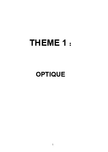 Leçon 1   Sources et récepteurs de lumière