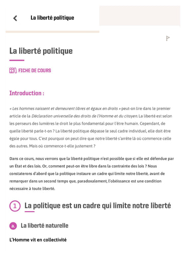 Fiche philo la liberte politique