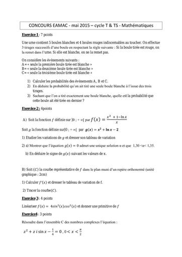 Cycle TECHNICIEN et TSUP Maths by Tehua