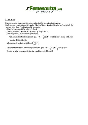 TP 12 équations différentielles maths niveau Terminale D