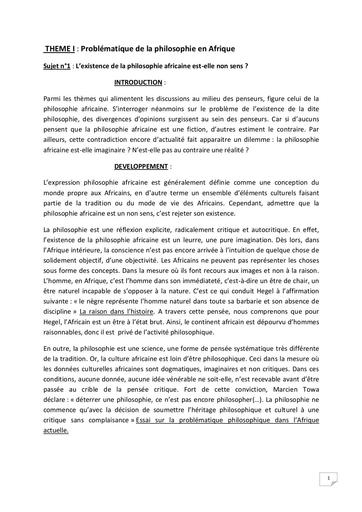 Sujets traités philo Tle L 2