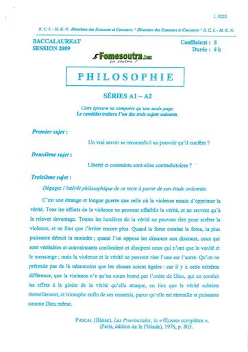 Bac a1 a2 philo 2009 by TEHUA
