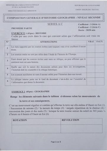 Partielle de decembre 2023 HG 2nde A&C Up13 Adama sanogo by Tehua