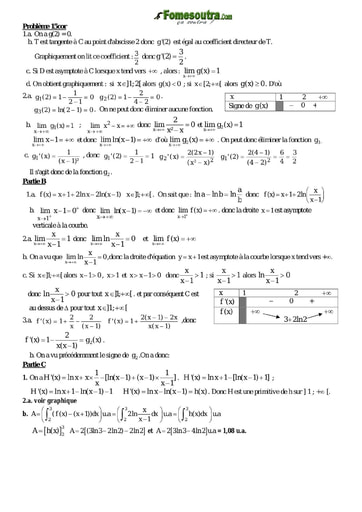 Corrigé Problème 13 de maths niveau Terminale scientifique et BTS