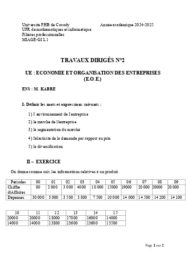 MIAGE GI L1 TD N° 2 2024 25
