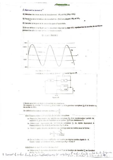 SUJET BTS PREPA ELECTRONIQUES BY TEHUA
