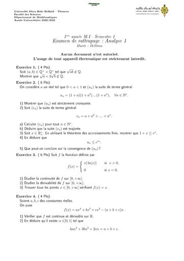 Examen2 Analyse 1 MI L1 2 BY TEHUA