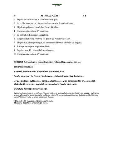 DEVOIR D'ESPAGNOL N°2 NIVEAU 3ième by TEHUA