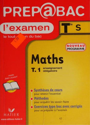 Livre de Prepa bac Maths Résumé, exo corrigés By Tehua