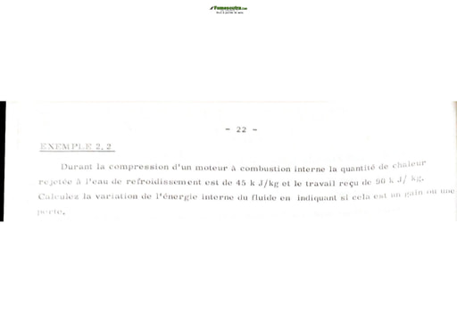 TD N°2 DE THERMODYNAMIQUE  2020 2021