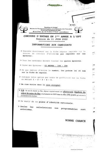 CONCOURS EPT 2022 by TEHUA