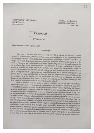 Résumé de Texte 2nde A et C essai Provincial by Tehua.pdf