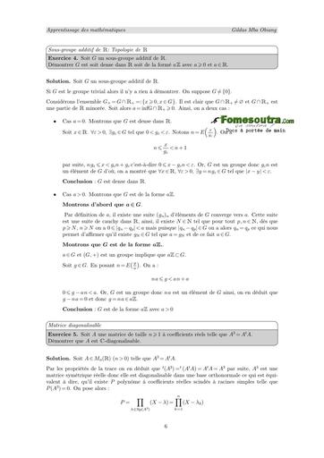 CLASSE PREPA ALGEBRE KHOLLE