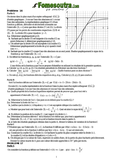 TP 9 Fonction Logarithme Népérien niveau Terminale Scientifique