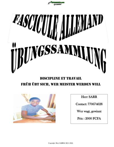 Fascicule Allemand by TEHUA