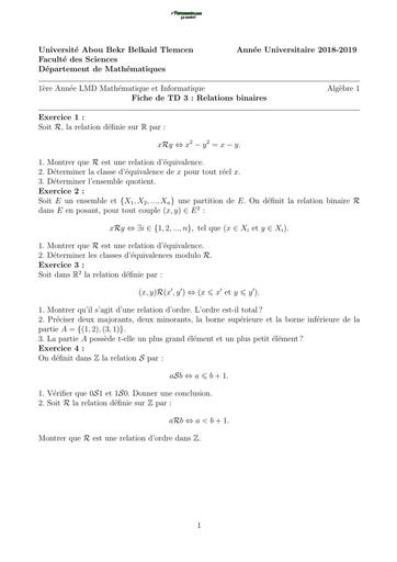 TD03 Algebre 18 19 BY TEHUA