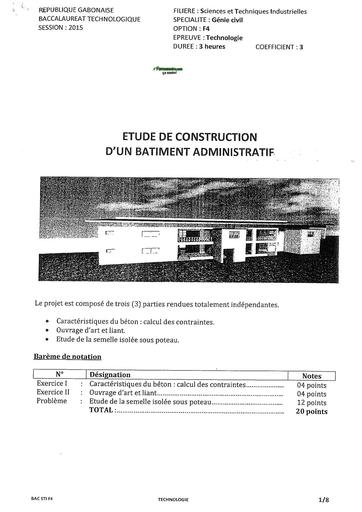 COURS BTP ETUDE DE CONSTRUCTION D'UN BATIMENT ADMINISTRATIF BY TEHUA