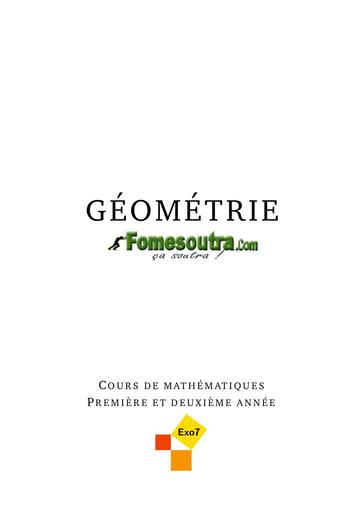 Maths Sup Exo7 livre de geometrie L1 by TEHUA