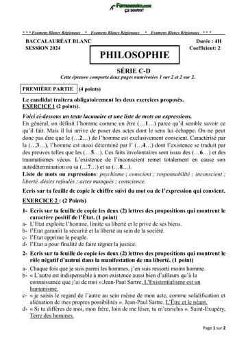 BAC BLANC 2024 PHILO SERIE CD BY TEHUA