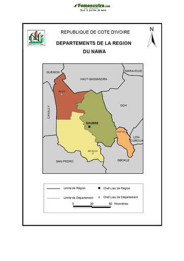 Carte de la région du Nawa