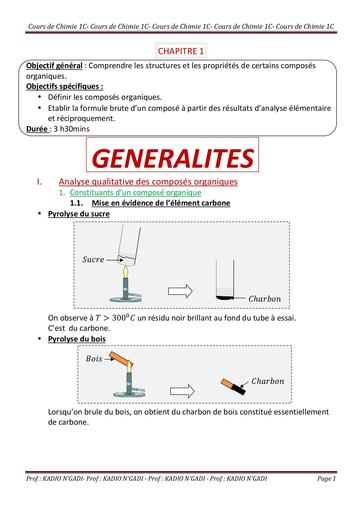 COURS DE CHIMIE 1ière C by Tehua