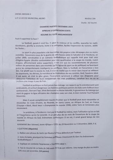 Partielle 2023 up12 LymuA Résumé de texte arg 2nde by Tehua