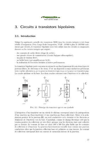 Circuits à transistors bipolaires