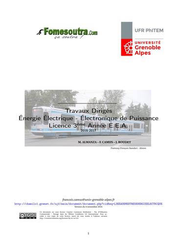 TD BTS Electronique de puissance TD N°1 CORRIGE BY TEHUA