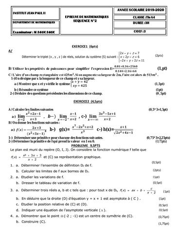 Maths TleA Eval2