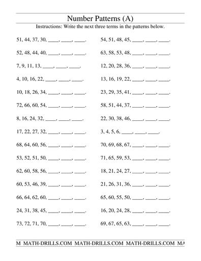 Number Patterns