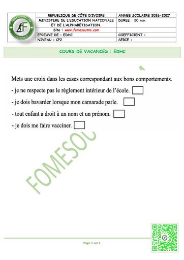 FICHE 2 EDHC CP2 by TEHUA