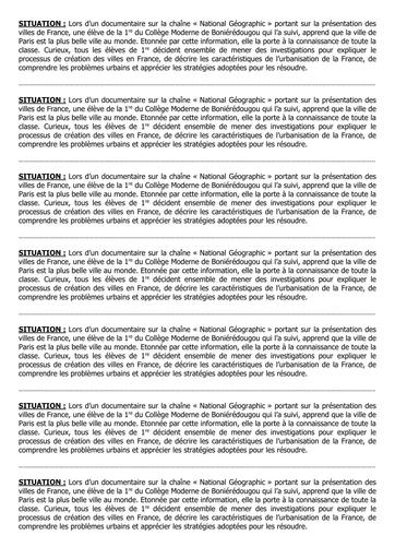 HISTOIRE GEOGRAPHIE 1ière SITUATION D'APPRENTISSAGE by TEHUA