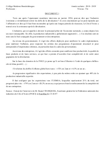 SUPPORT GEO Tle THEME 1 L3 DOC3