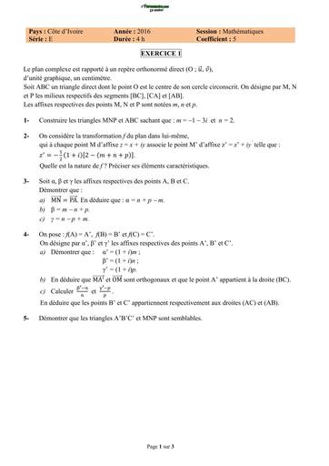 RCI 2016 Maths series E BY TEHUA