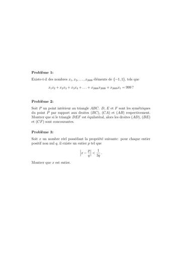 MATHS SUJET OPAM 2009 by DJAHA