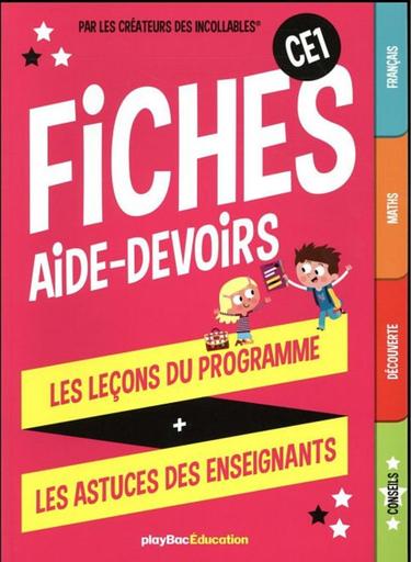 Fiches aide devoirs CE1 by Tehua