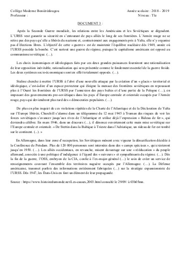 SUPPORT HIST Tle THEME 1 L2 DOC3