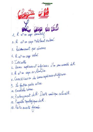 Ch2 le corps des nombres réels by TEHUA