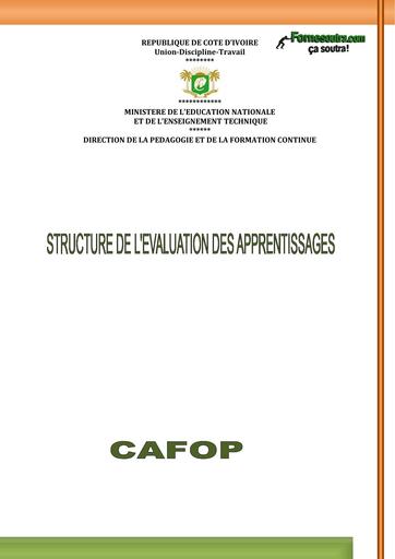 CAFOP STRUCTURE DE L'EVALUATION DES APPRENTISSAGES BY TEHUA