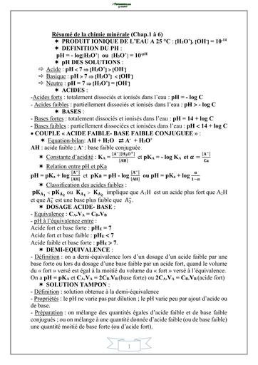 RESUME DE PC Tle S BY TEHUA