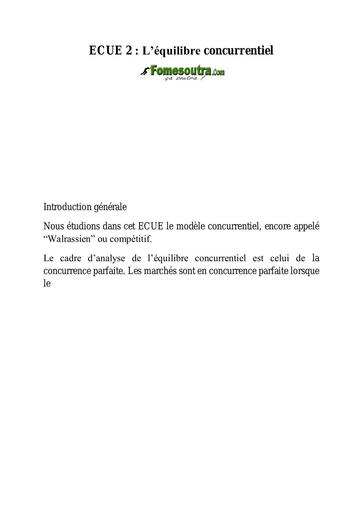 UFHB de Cocody Equilibre concurrentiel microecono Ecu 2 by TEHUA