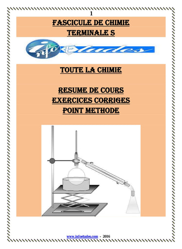 Fascicule de Chimie Terminale S