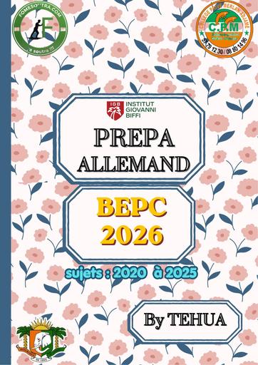 ALLEMAND PREPA BEPC 2026 by TEHUA