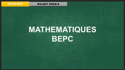 Bepc maths 4