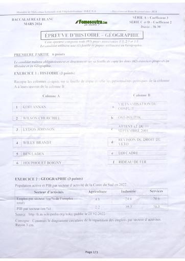 Bac blanc 2024 HG Série ACD by Tehua