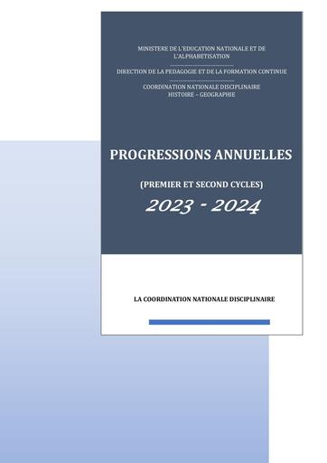 HG PROGRESSION 2023 2024