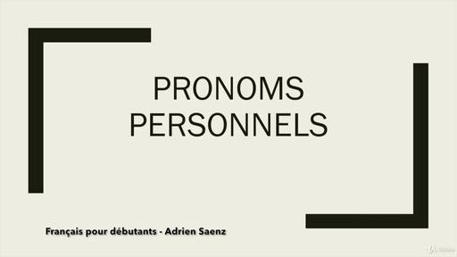 2  Pronoms personnels