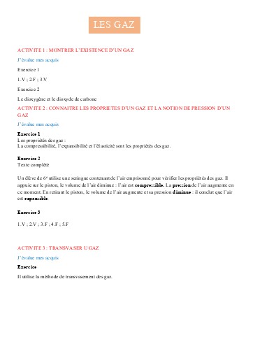 Leçon 5   Les gaz 6e corrigé