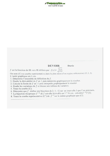 Sujets de Mathématique série D Lycée Classique d'Abidjan