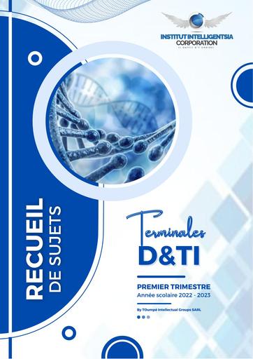 RECUEIL ÉPREUVES TERMINALE D TRIM 1 2022   2023 By Tehua